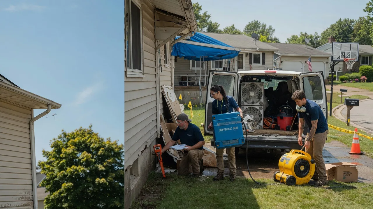 Ceiling Leak Cleanup in Newport, MI near me